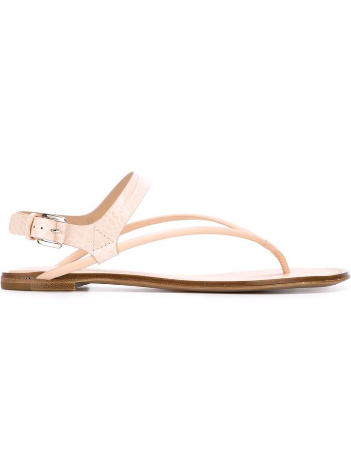 Casadei Ankle Strap Sandals, Women's, Size: 39, Pink/purple, Leather/patent Leather