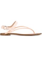 Casadei Ankle Strap Sandals, Women's, Size: 39, Pink/purple, Leather/patent Leather
