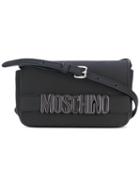 Moschino - Logo Cross Body Bag - Women - Leather/pvc - One Size, Black, Leather/pvc