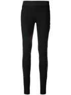 Stella Mccartney Lace-embellished Leggings - Black