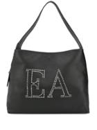 Emporio Armani Embellished Logo Tote Bag - Black