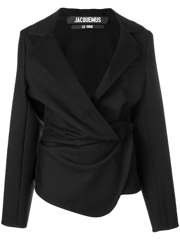 Jacquemus Wrap Blazer - Black