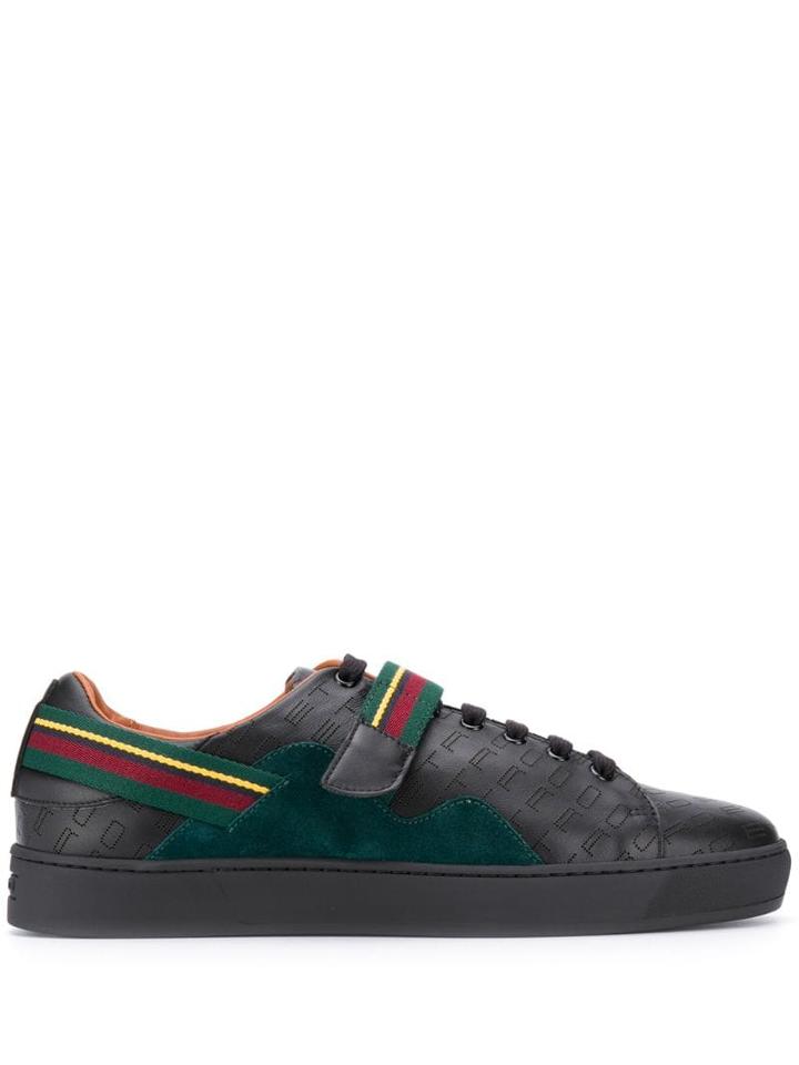 Etro Striped Strap Sneakers - Black