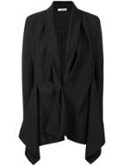 Poiret Gathered Design Blazer - Black