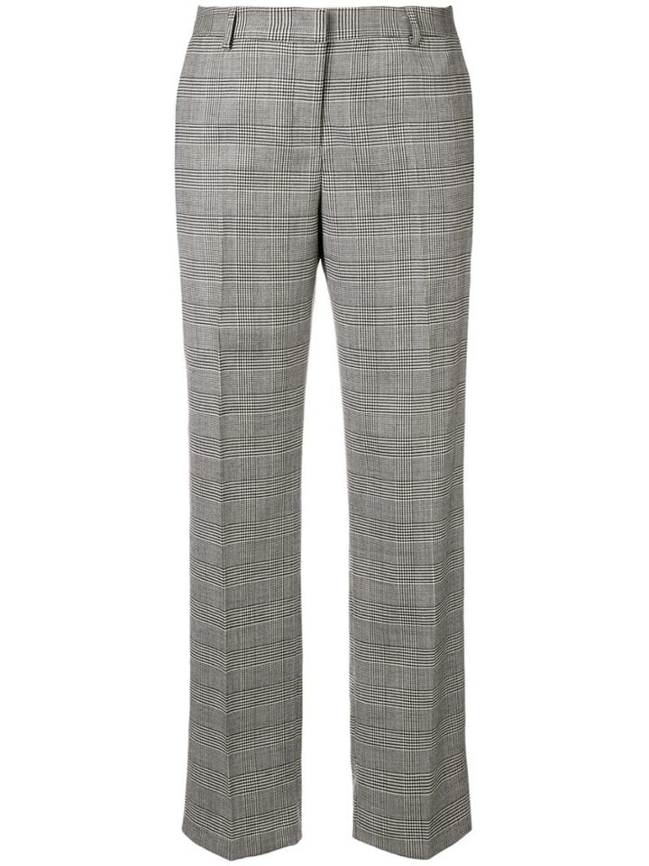 Tonello Plaid Cropped Trousers - Grey
