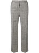Tonello Plaid Cropped Trousers - Grey