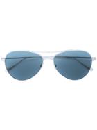 Garrett Leight Culver Sunglasses - Metallic