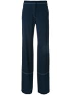 Stella Mccartney Dana Trousers, Women's, Size: 42, Blue, Silk