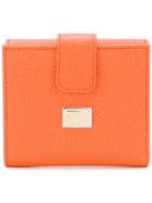 Dolce & Gabbana French Flap Wallet With Queen Appliqué - Yellow &