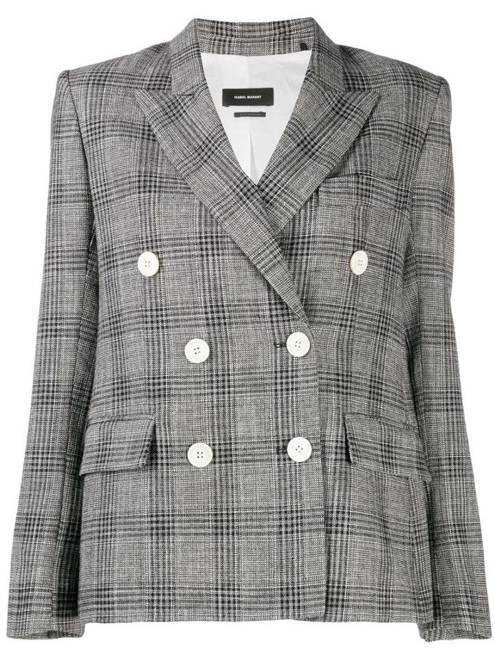 Isabel Marant Prince Of Wales Check Jacket - Black