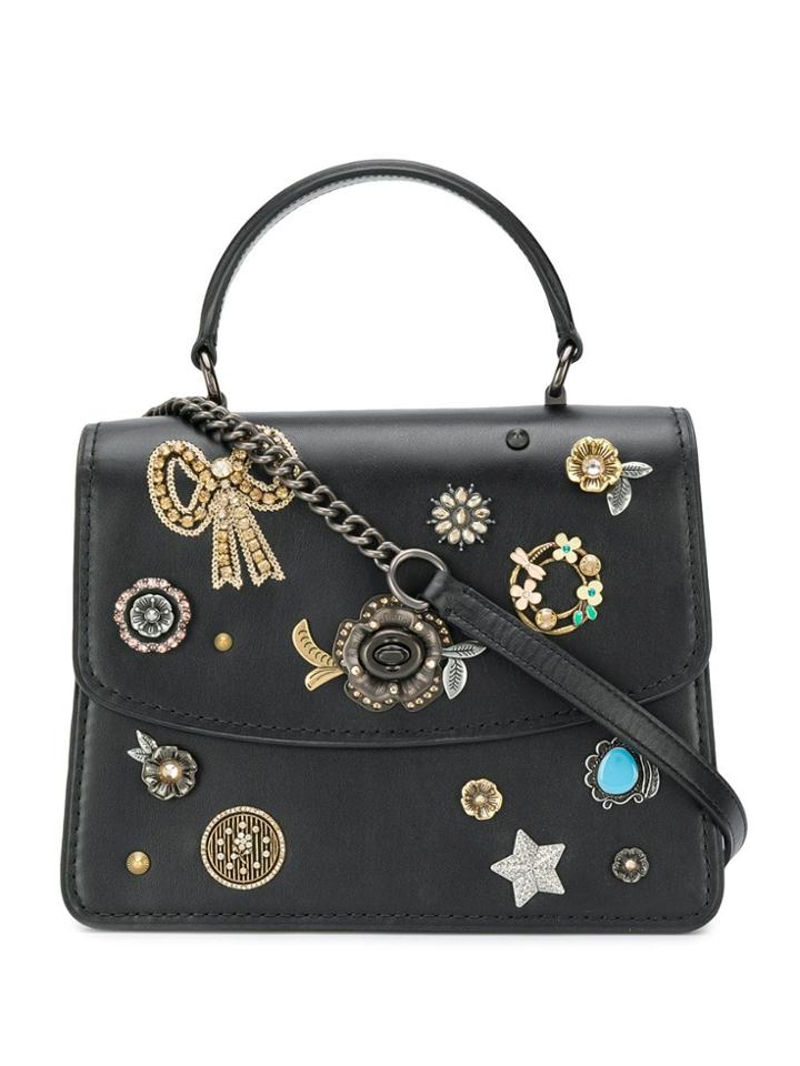 Coach Parker Embellished Tote Bag - Black