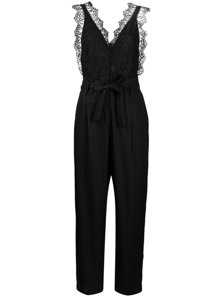Sandro Paris Alexis Lace Jumpsuit - Black