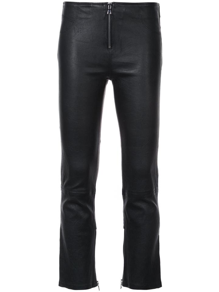 Rta Flared Cropped Trousers - Black