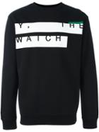 Mcq Alexander Mcqueen Y, The Watch Print Sweatshirt, Men's, Size: Xs, Black, Cotton