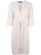 Steffen Schraut Three-quarters Sleeve Belted Coat, Women's, Size: 38, Nude/neutrals, Polyester/spandex/elastane