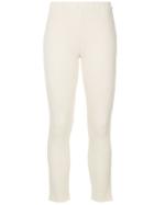 H Beauty & Youth Ribbed Knit Leggings - White