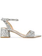 Ash Iris Glitter Sandals - Silver