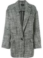 Isabel Marant 'ilaria' Buttoned Tweedy Coat
