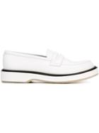 Adieu Paris Type 5 Loafers, Men's, Size: 44, White, Calf Leather/rubber