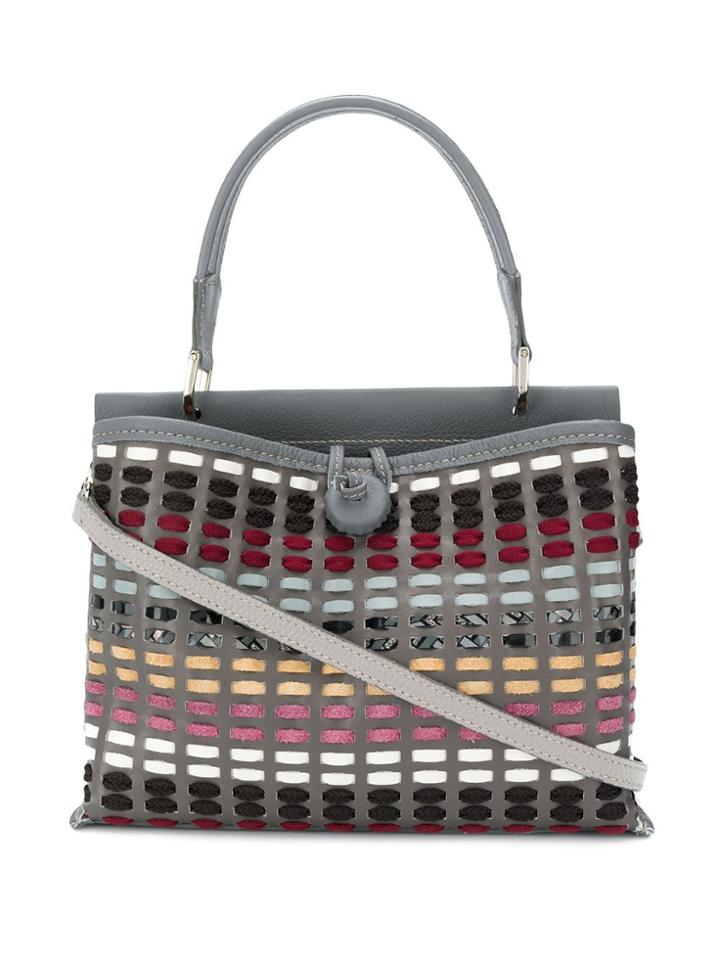 Carmina Campus Braided Demie Bag - Grey