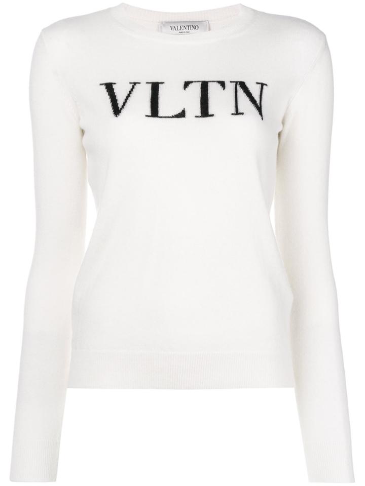 Valentino Vltn Knit Sweater - White