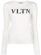 Valentino Vltn Knit Sweater - White