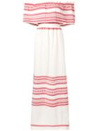 Celia Dragouni - Off-shoulder Maxi Dress - Women - Cotton - S, Nude/neutrals, Cotton