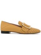 Bally Buckle Detail Slippers - Yellow