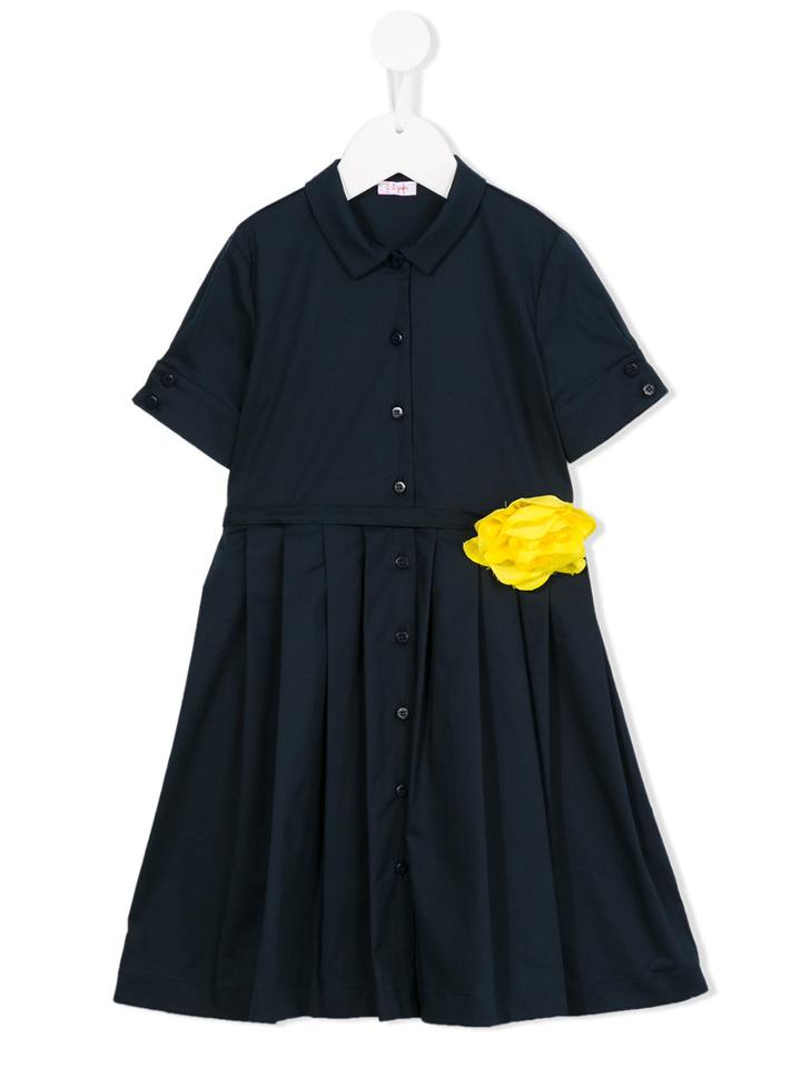 Il Gufo - Shortsleeved Shirt Dress - Kids - Cotton/rubber - 5 Yrs, Blue