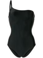 Matteau Fitted One-shoulder Swimsuit - Black