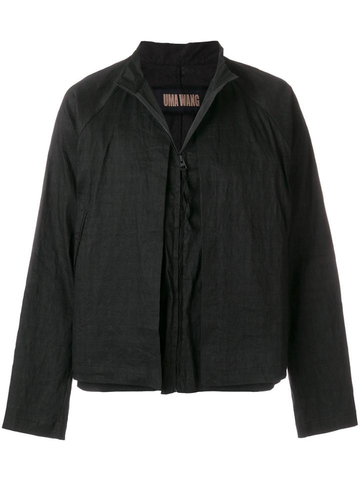 Uma Wang Boxy Layered Front Panel Shirt - Black