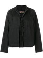 Uma Wang Boxy Layered Front Panel Shirt - Black
