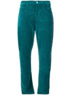 Marc Ellis Straight Cropped Trousers - Green