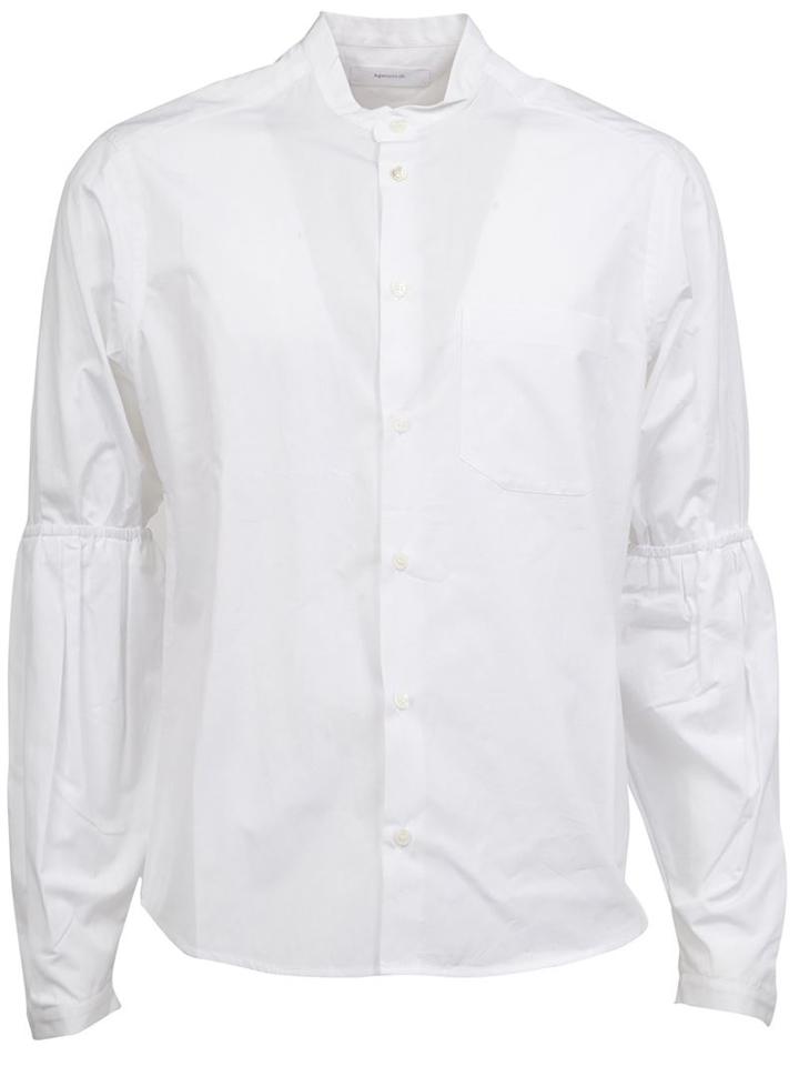 Aganovich Elasticated Sleeve Detail Shirt