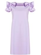 Chiara Boni La Petite Robe Bow Embellished Flared Dress - Pink &