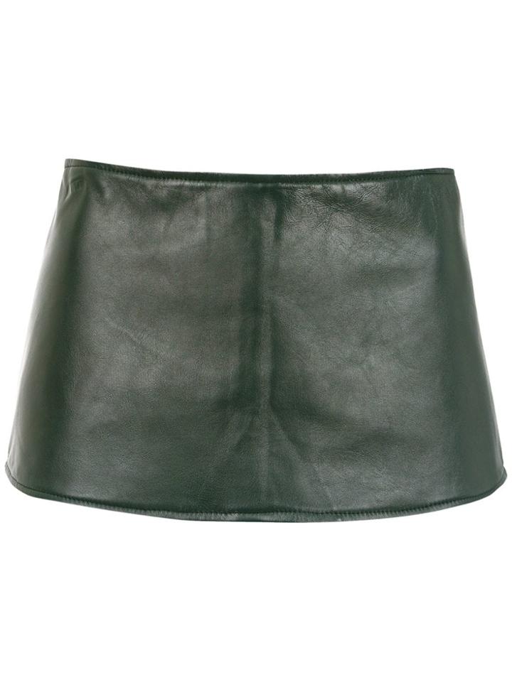 Andrea Bogosian Leather Belt - Green