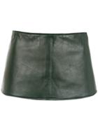 Andrea Bogosian Leather Belt - Green