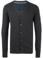 Diesel Button Up Cardigan, Men's, Size: Xxl, Black, Cotton/nylon/spandex/elastane