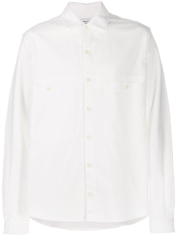 Ymc Textured Stitch Shirt - White