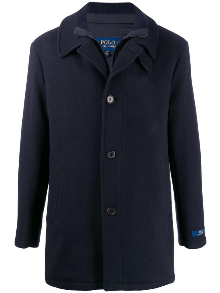 Polo Ralph Lauren Single Breasted Coat - Blue