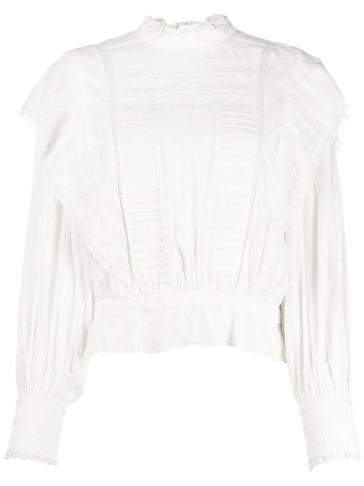 Isabel Marant Étoile Ruffled Neck Blouse - White
