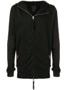 Thom Krom Zipped Hooded Sweatshirt - Black