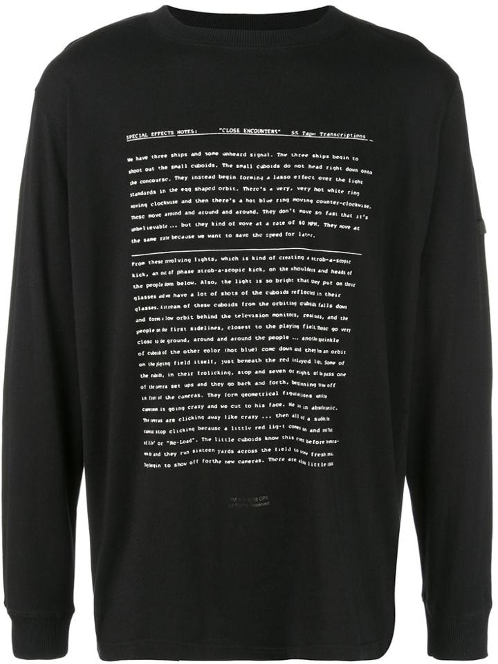 Marcelo Burlon County Of Milan Text Print Sweatshirt - Black