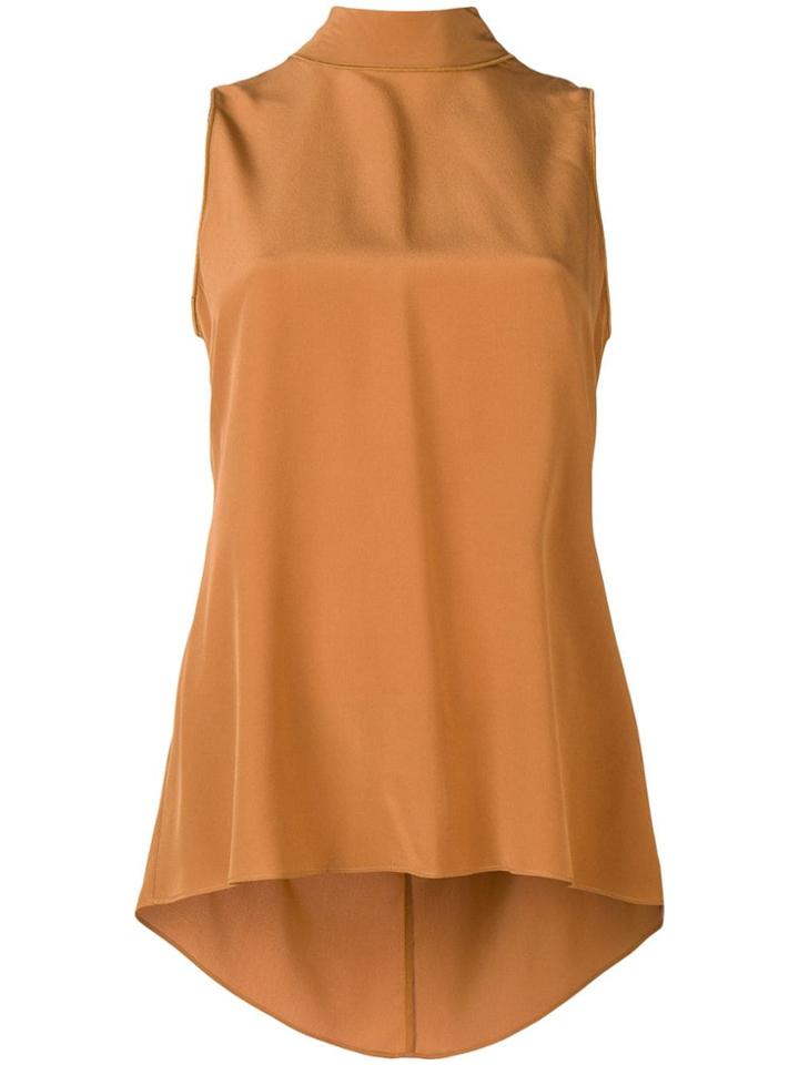 Dorothee Schumacher Sleeveless Flared Top - Brown