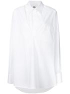Mm6 Maison Margiela Oversized Longline Shirt - White