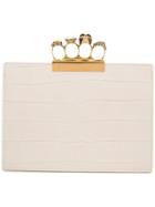 Alexander Mcqueen Knuckle Duster Clutch - Neutrals