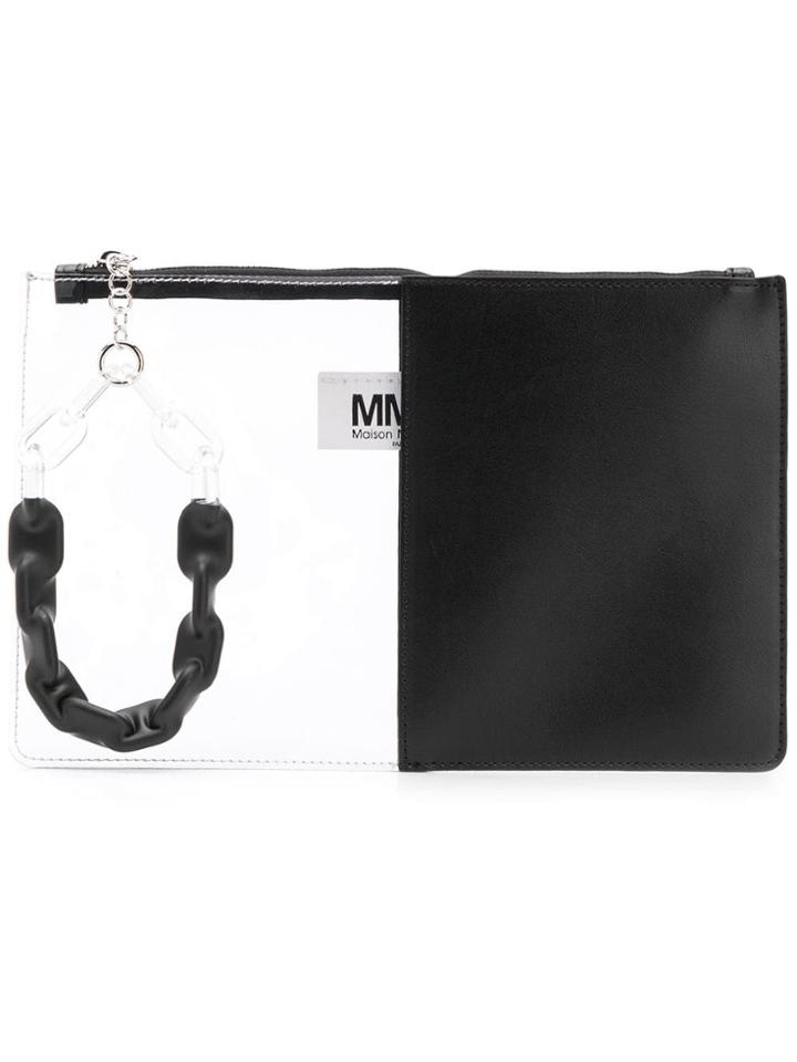 Mm6 Maison Margiela Contrast Slim Clutch - Black