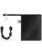 Mm6 Maison Margiela Contrast Slim Clutch - Black