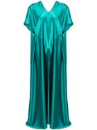 Gianluca Capannolo Short-sleeve Flared Dress - Green