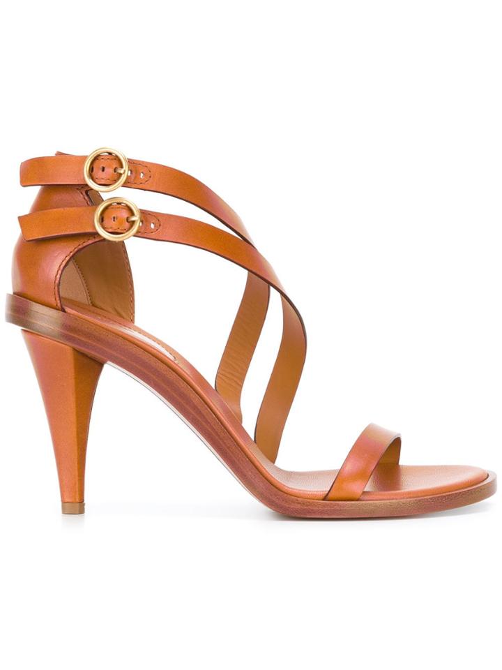 Chloé Niko Cone Heeled Sandal - Brown